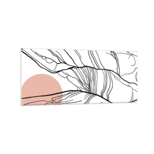 Billede på glas - I et netværk af kviste - 120x50 cm