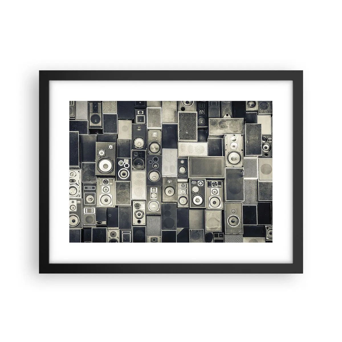 Plakat i sort ramme - Og alt er i orden - 40x30 cm