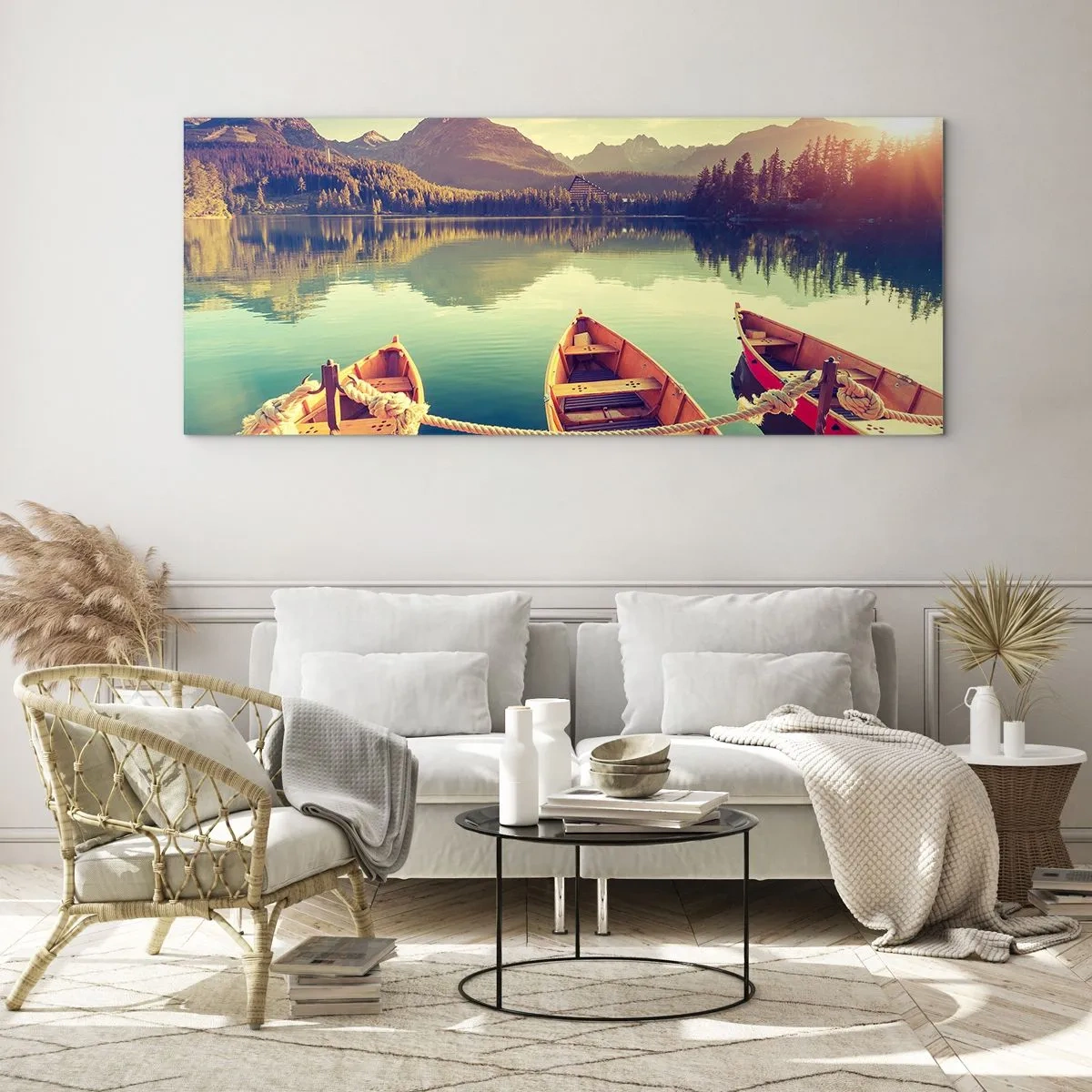 Billede på glas - Lev efter dens love - 160x50 cm