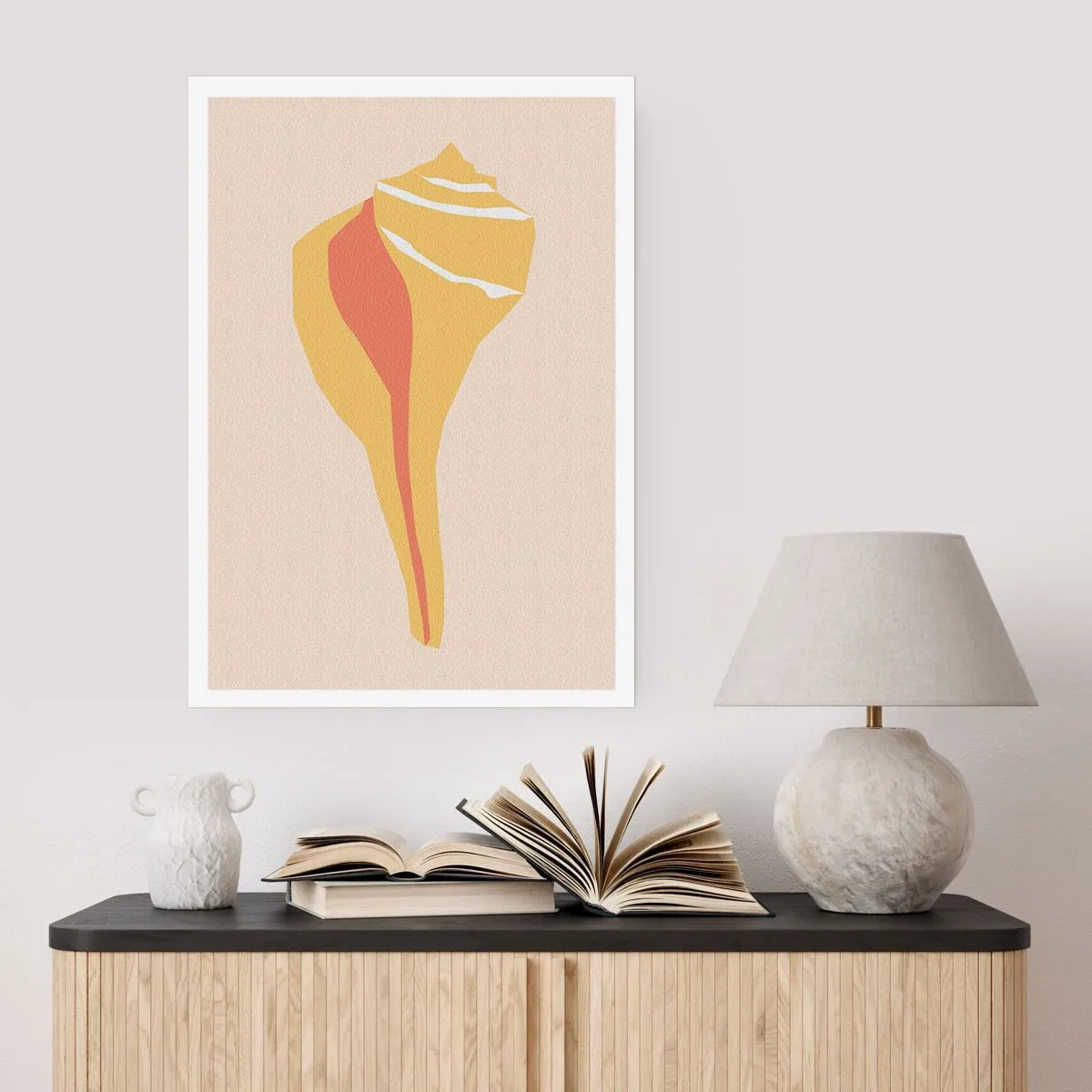 Plakat - Organisk abstraktion - vækst - 40x50 cm