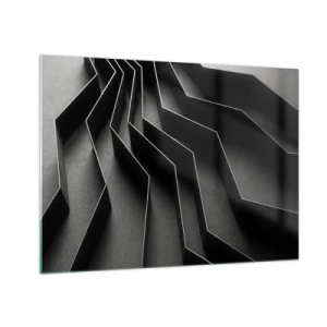 Billede på glas - Rumlig orden - 70x50 cm