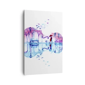 Lærredstryk - Billede på lærred - Jeg vil bringe jer regnvejrssange - 80x120 cm