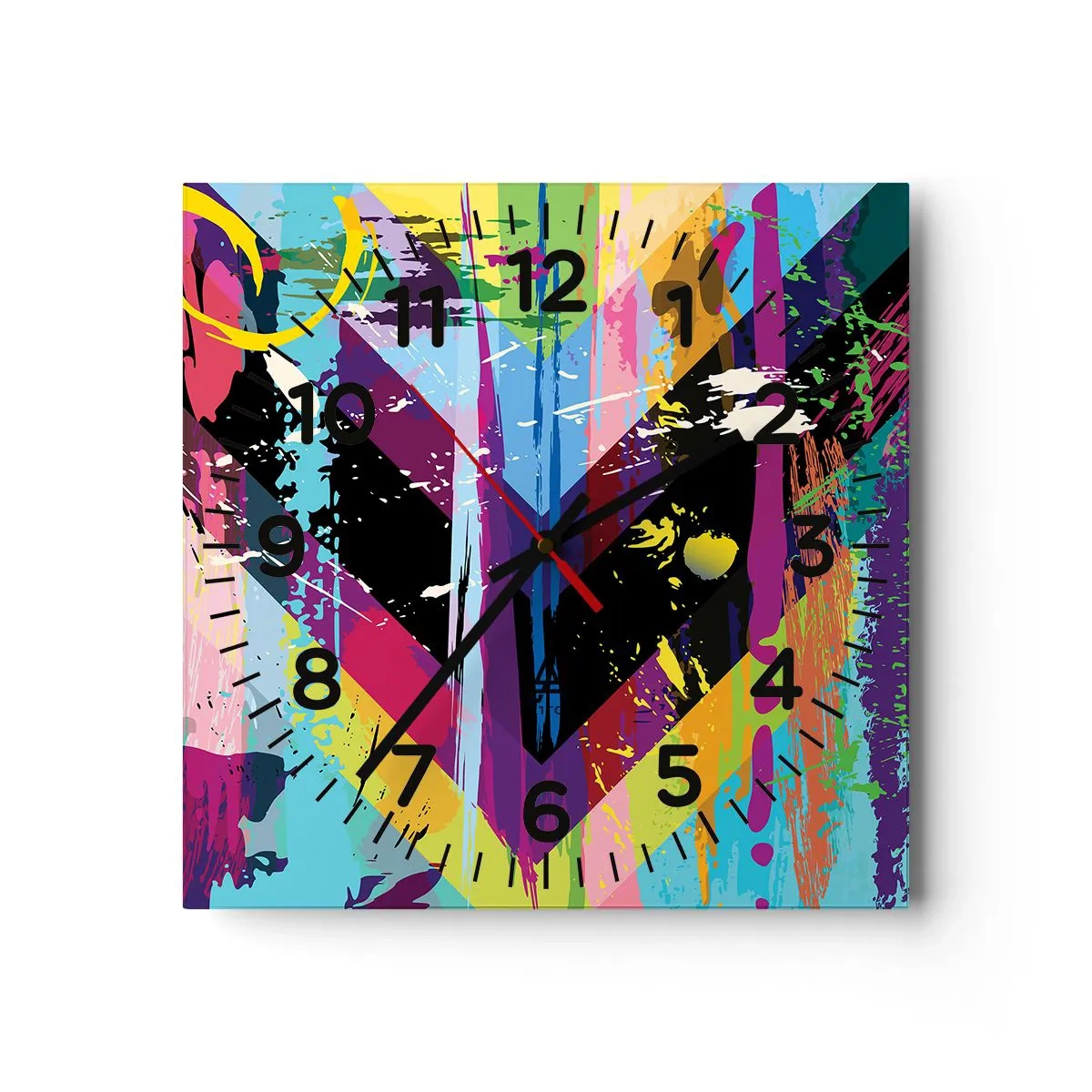 Vægur, Uret - Fra top til bund - 30x30 cm