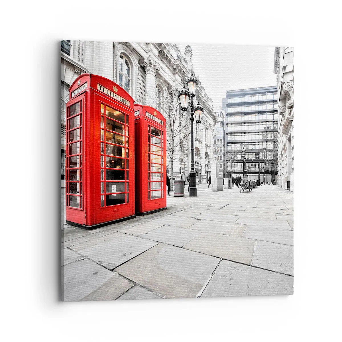 Lærredstryk - Billede på lærred - Welcome to London - 70x70 cm