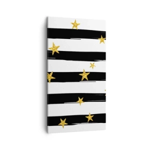 Lærredstryk - Billede på lærred - Vi blev alle født under en heldig stjerne - 45x80 cm