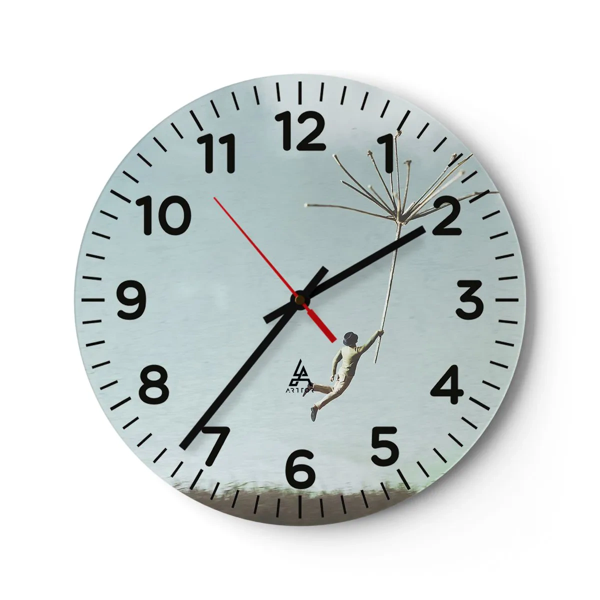 Vægur, Uret - Drager, blæsere, vind - 30x30 cm