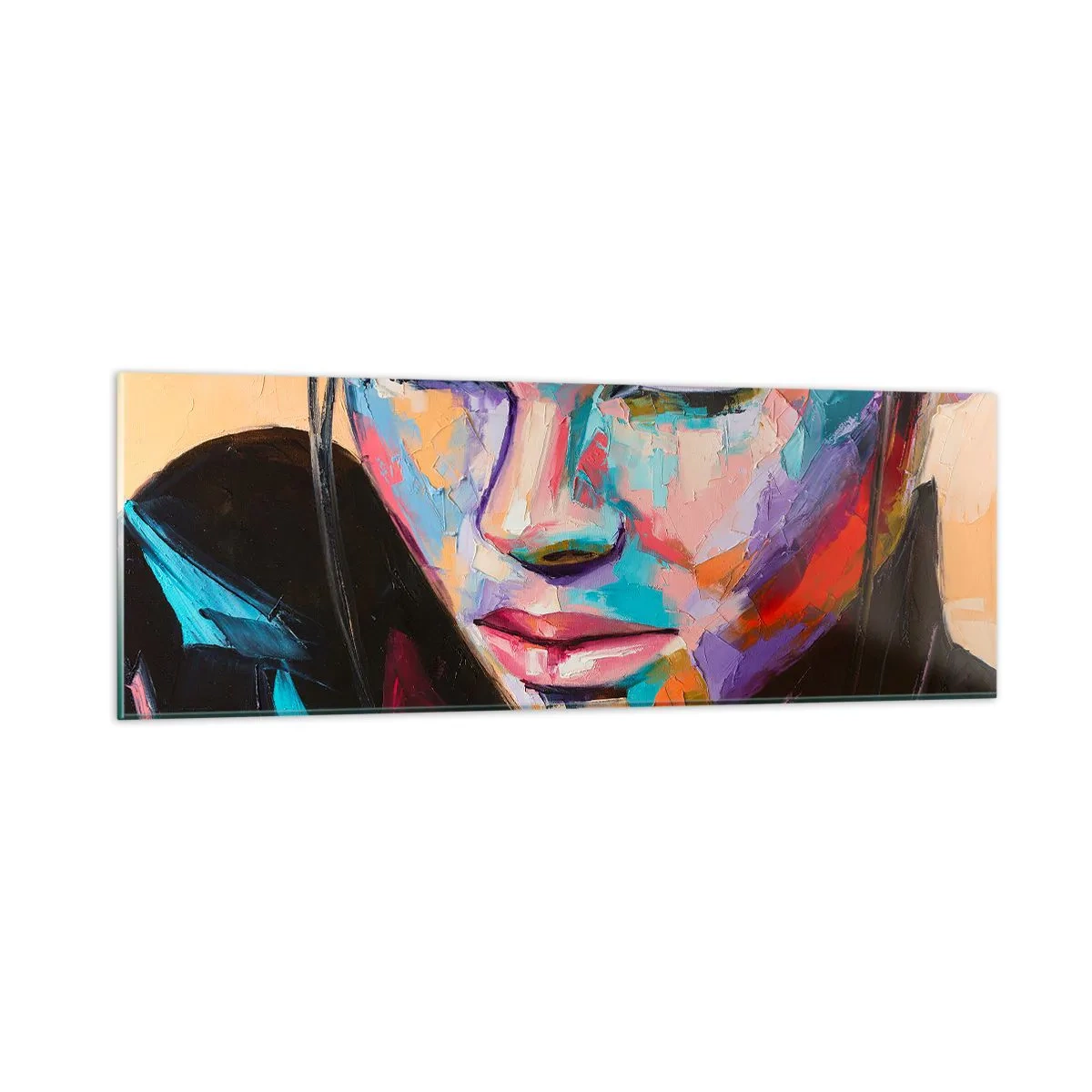 Billede på glas - Vild i hjertet - 90x30 cm