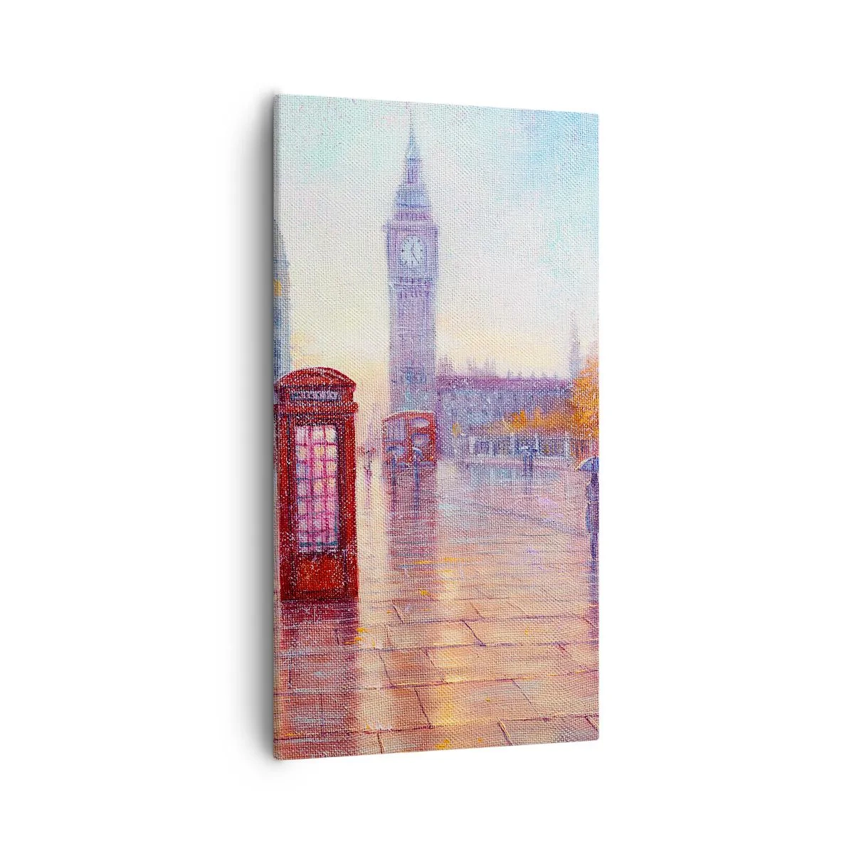 Lærredstryk - Billede på lærred - En efterårsdag i London - 55x100 cm