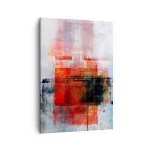 Lærredstryk - Billede på lærred - Glødende komposition - 50x70 cm