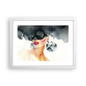 Plakat i hvid ramme - Hemmeligheden bag elegance - 40x30 cm