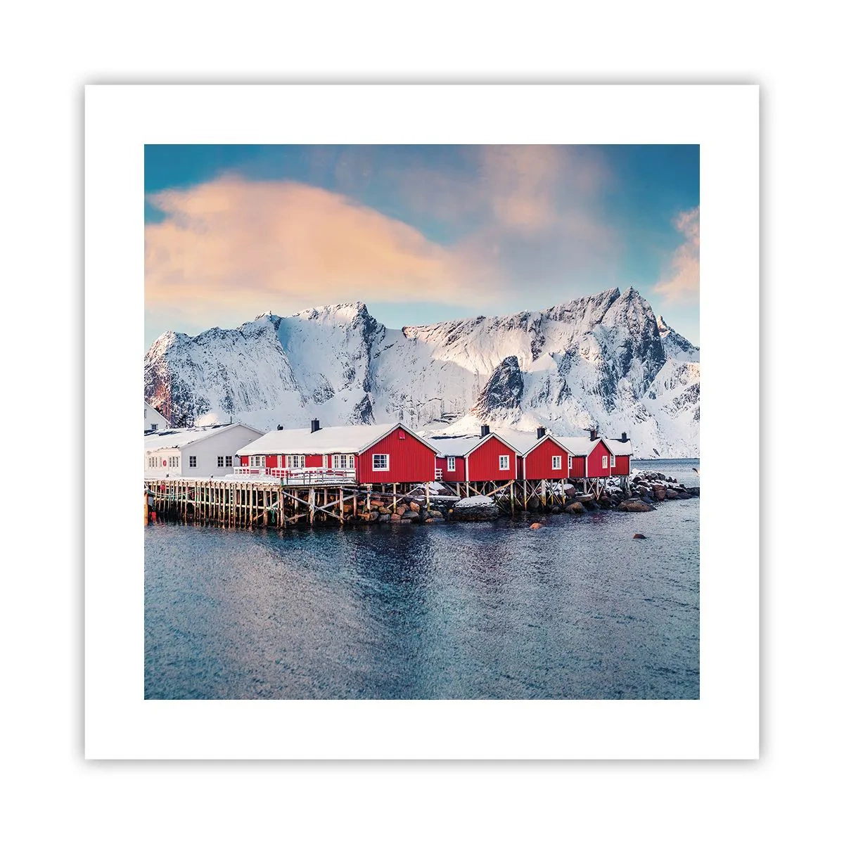 Plakat - Nordlig tilbagetrækning - 40x40 cm