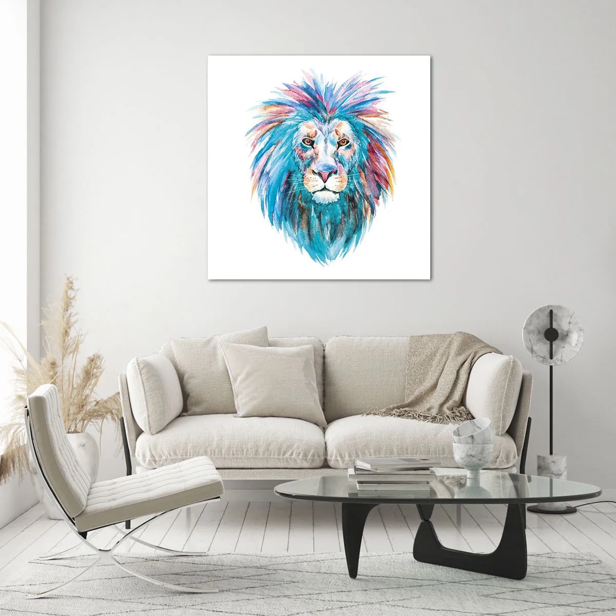 Billede på glas - En elektrificerende aura - 40x40 cm