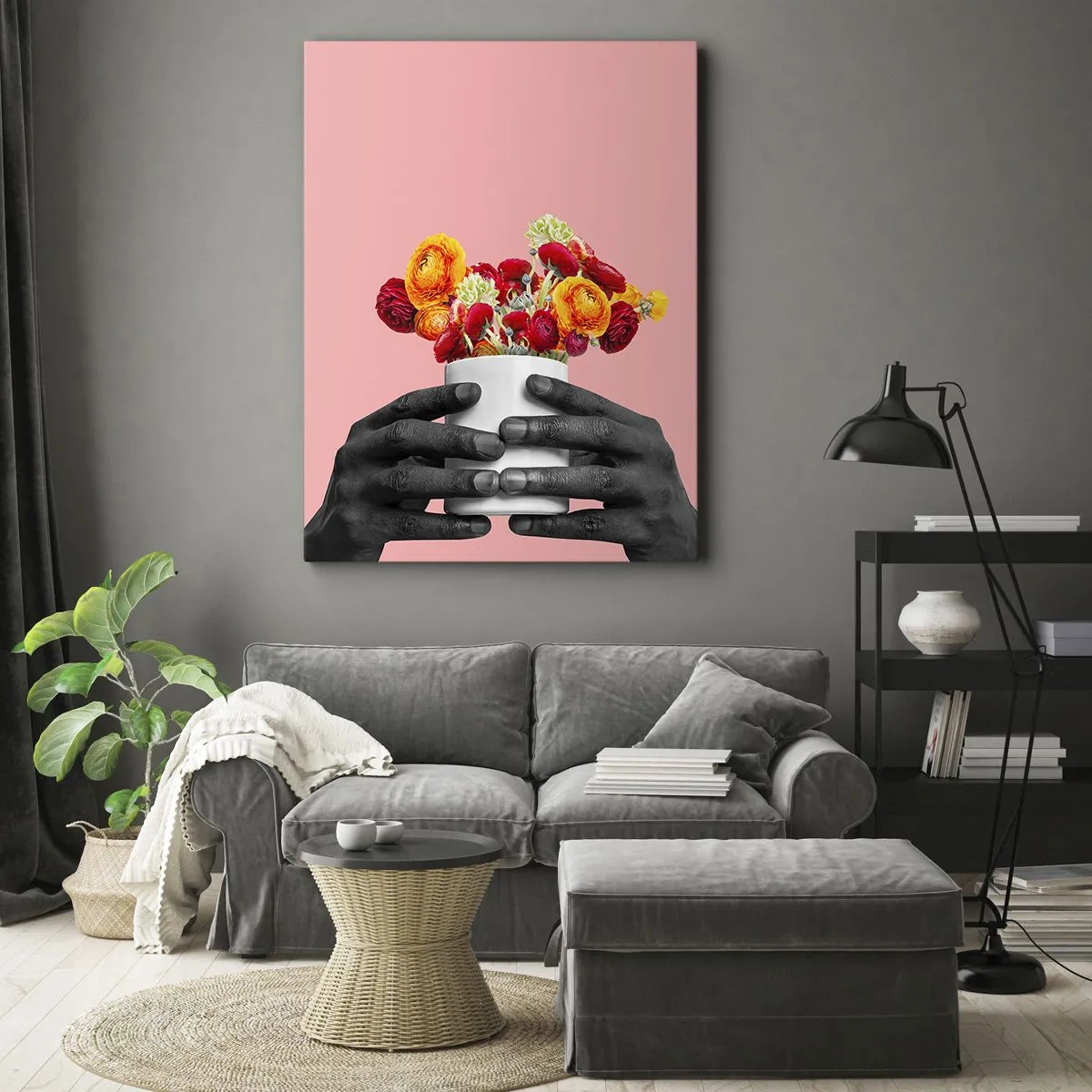 Lærredstryk - Billede på lærred - Livets apotheose - 45x80 cm