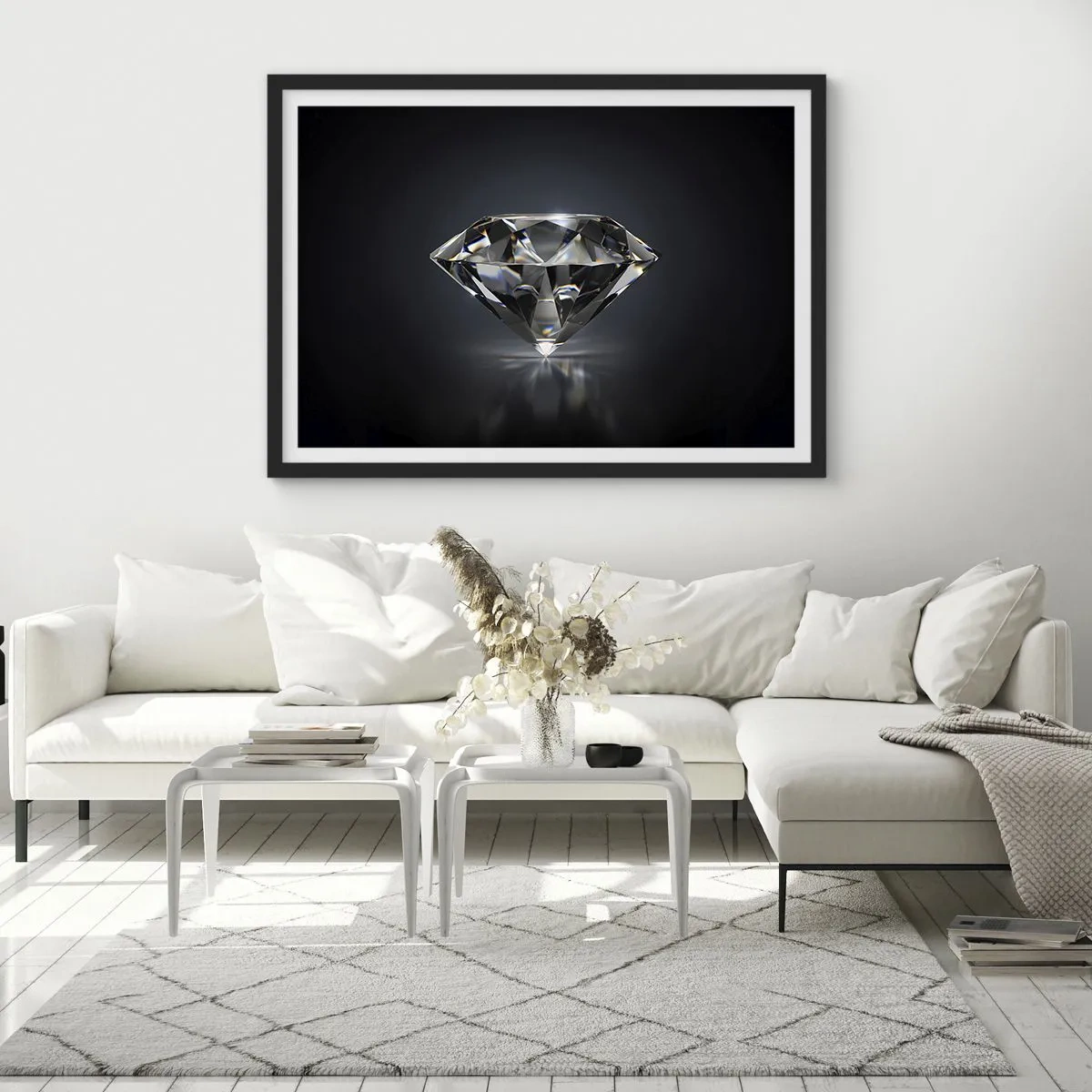 Plakat i sort ramme - Bedste veninde - 100x70 cm