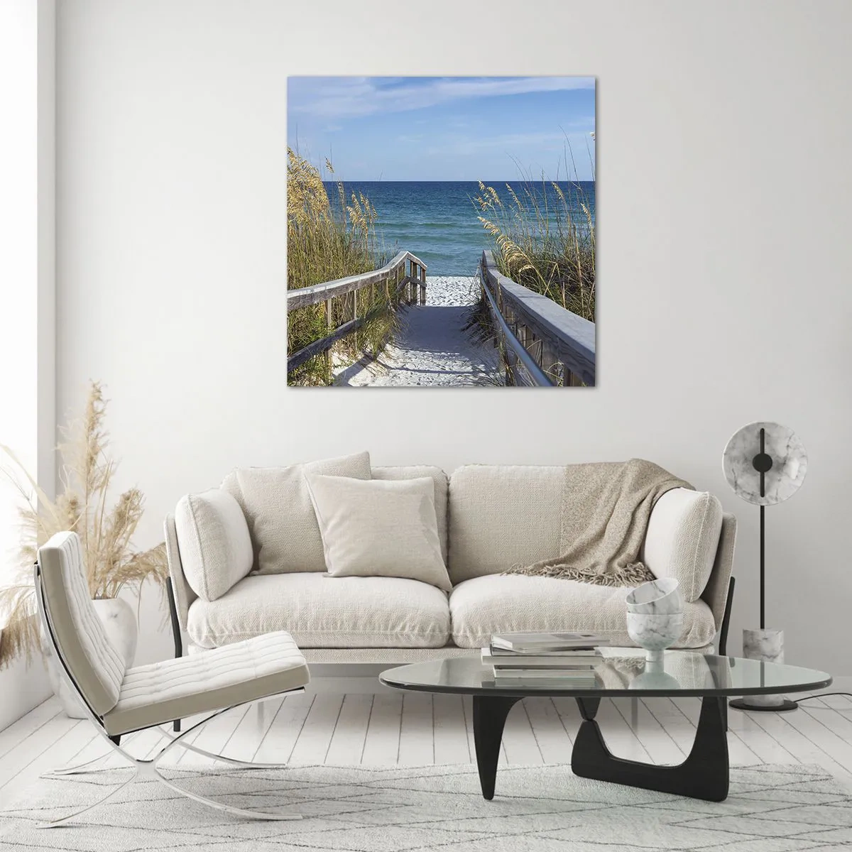 Billede på glas - I solen, i vinden - 70x70 cm