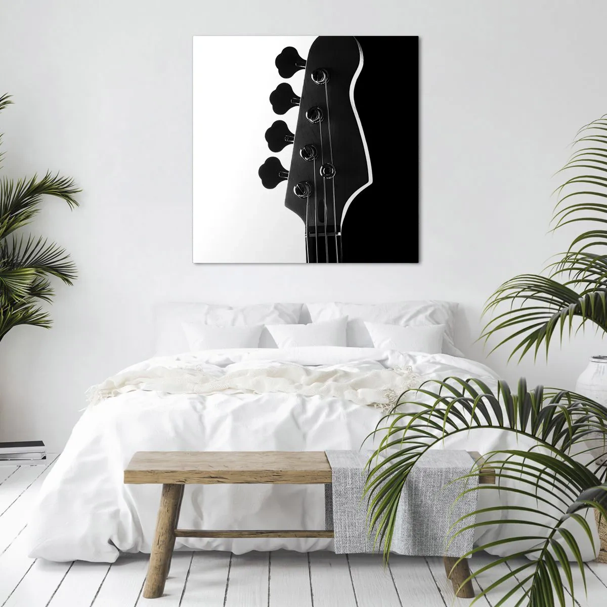 Lærredstryk - Billede på lærred - Stilhed i klipper - 50x50 cm