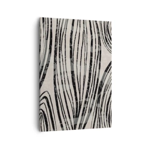 Lærredstryk - Billede på lærred - Et spild af linjer - 50x70 cm