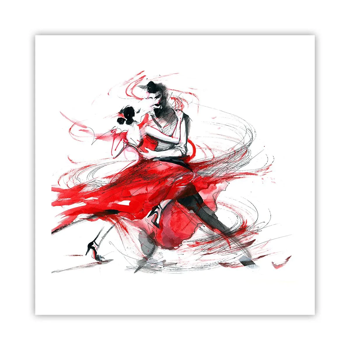 Plakat - Tango - passionens rytme - 60x60 cm