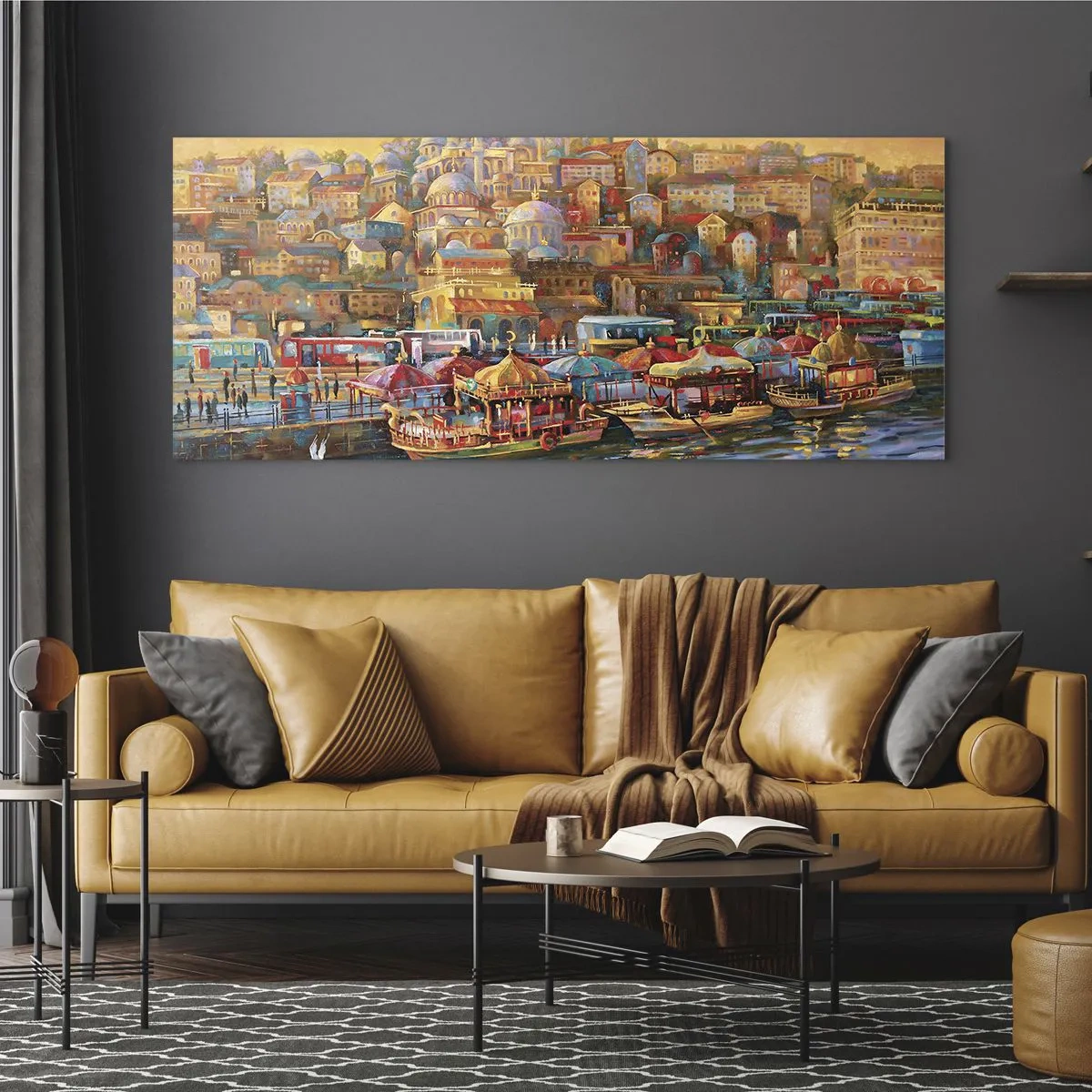 Billede på glas - En historie fra Istanbul - 120x50 cm