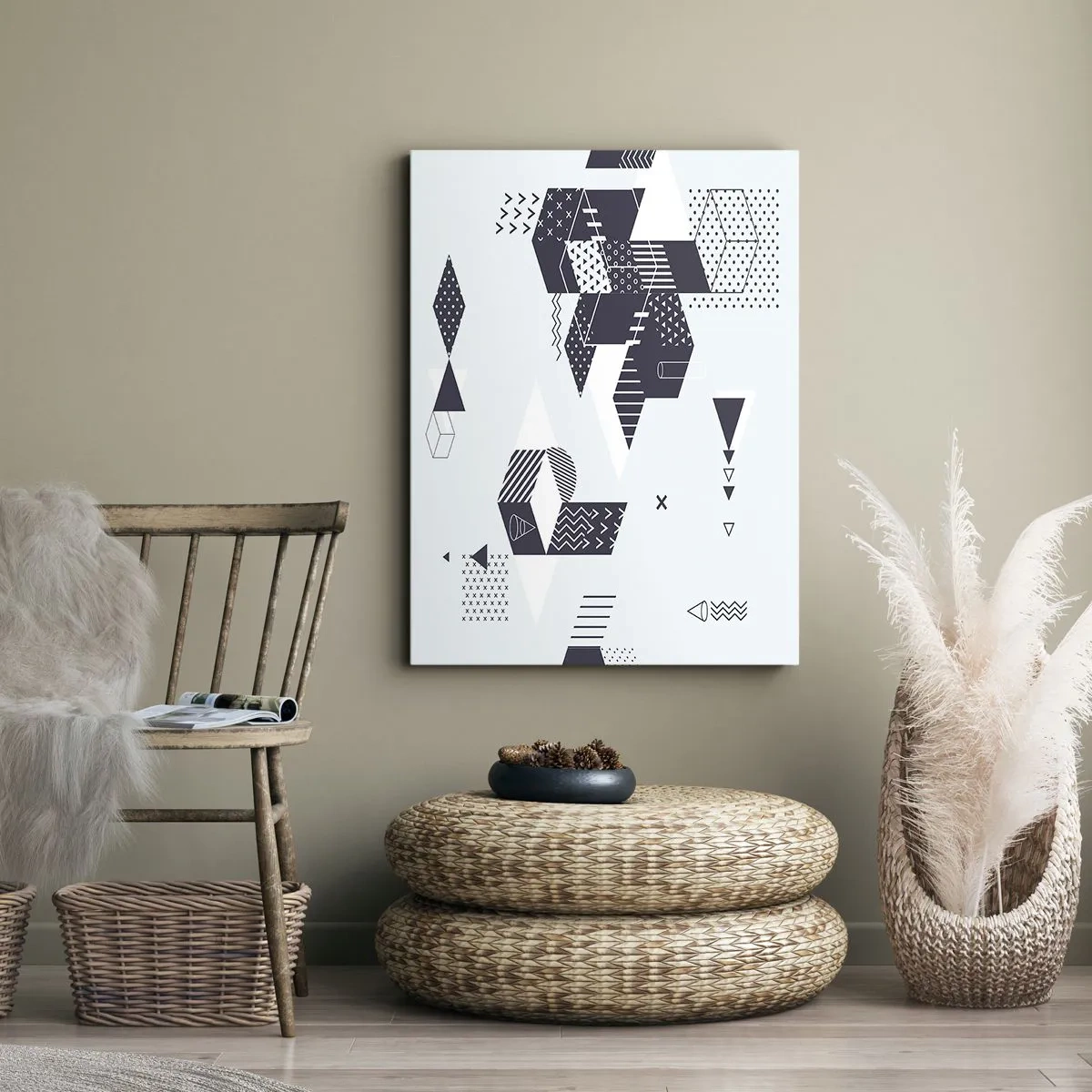 Lærredstryk - Billede på lærred - I matematikkens sjæl - 65x120 cm