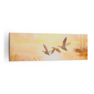 Lærredstryk - Billede på lærred - Starten på en lang rejse - 160x50 cm