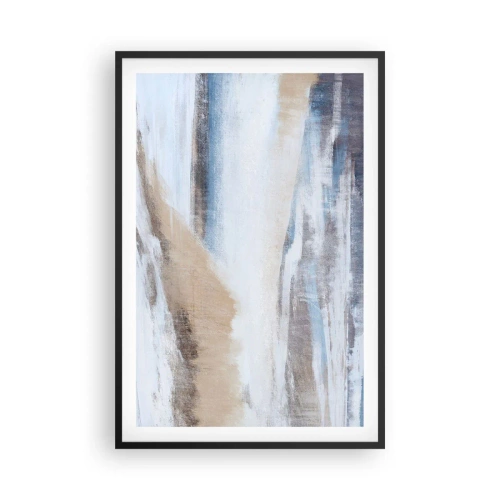 Plakat i sort ramme - Vinterkomposition - 61x91 cm