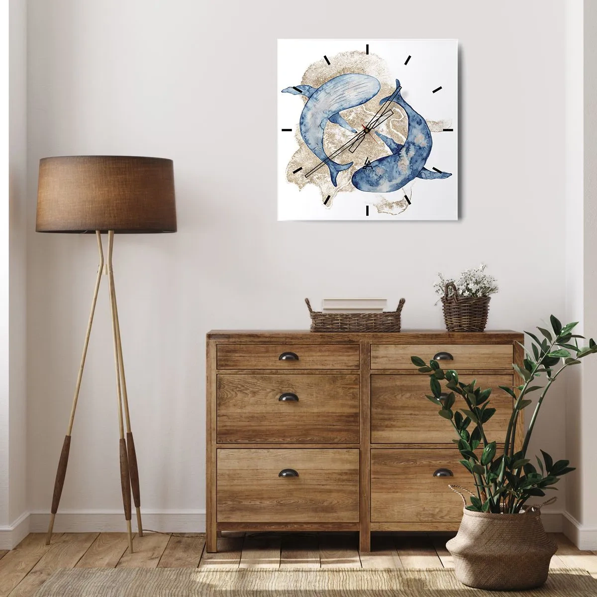 Vægur, Uret - Venskab eller kærlighed? - 30x30 cm