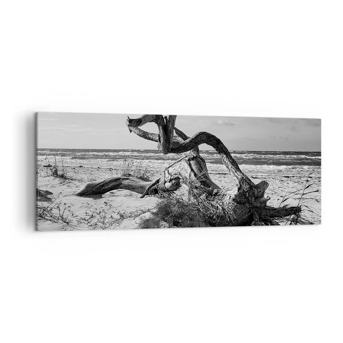 Lærredstryk - Billede på lærred - Havets skulptur - 140x50 cm