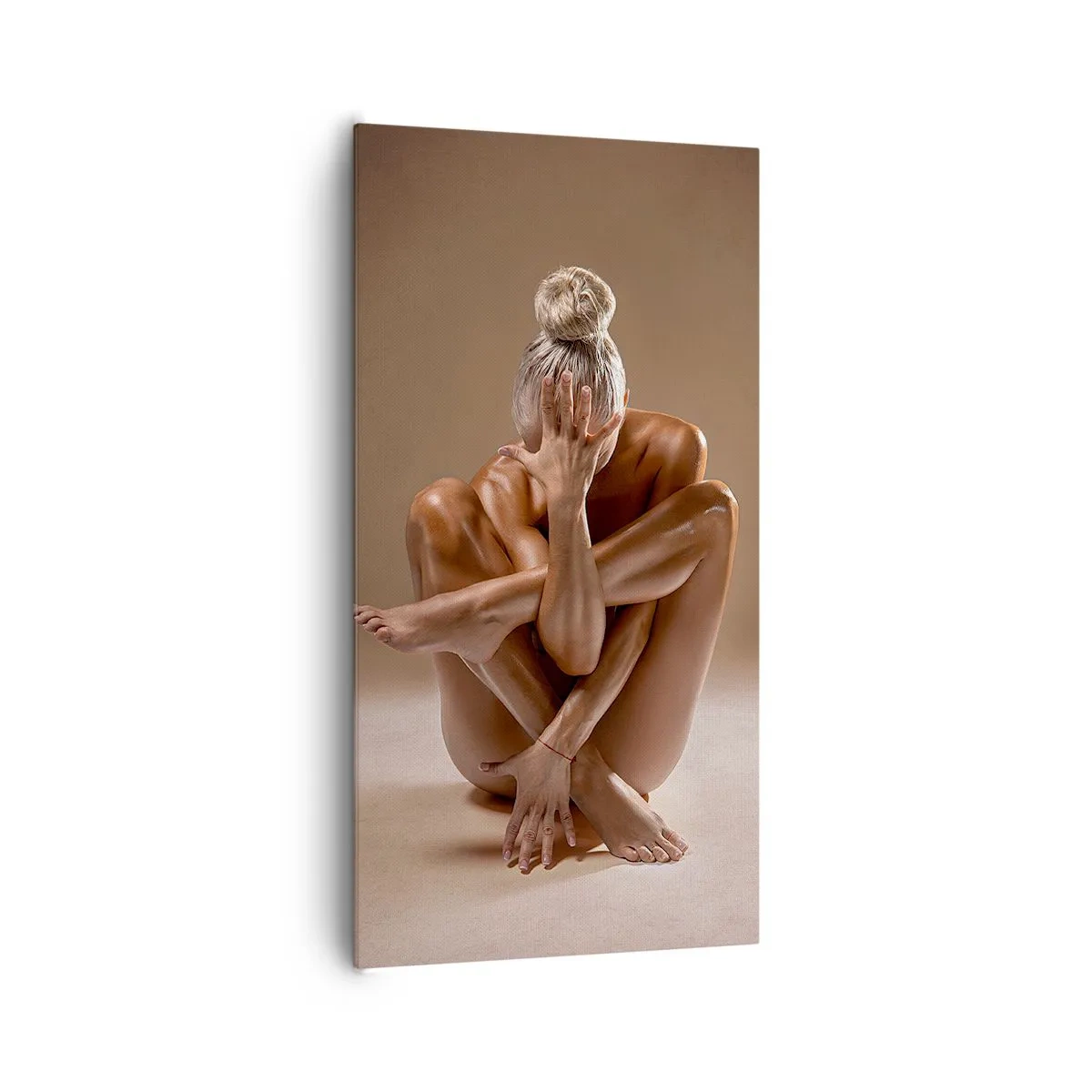 Lærredstryk - Billede på lærred - Enhed mellem krop og ånd - 65x120 cm