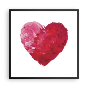 Plakat i sort ramme - All you need is love - 60x60 cm