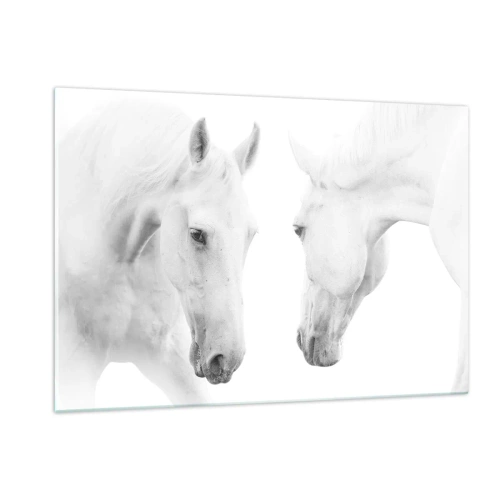 Billede på glas - Er dette venskab...? - 120x80 cm