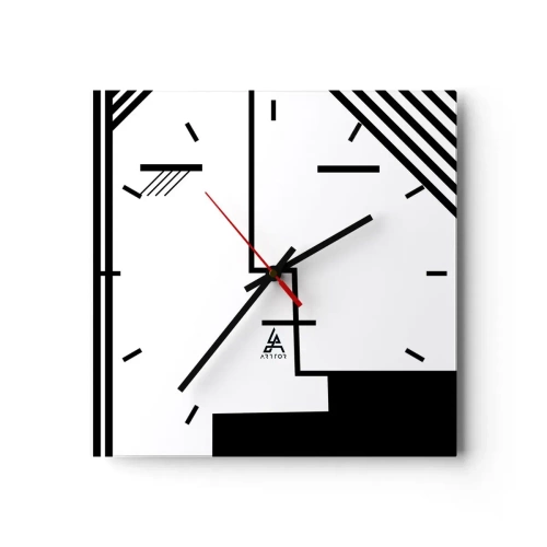 Vægur, Uret - Bare et kys - 30x30 cm