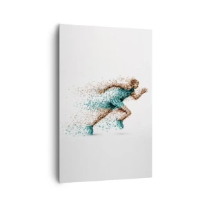 Lærredstryk - Billede på lærred - Livet er et kapløb - 80x120 cm