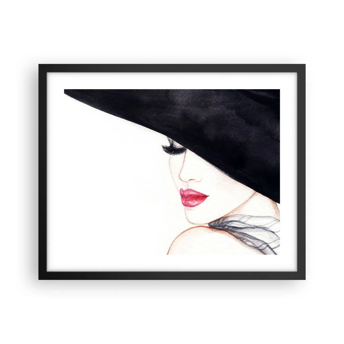 Plakat i sort ramme - Elegance og sensualitet - 50x40 cm
