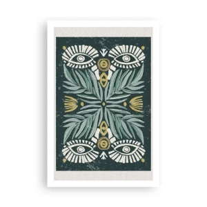 Plakat - Som en folkeudskæring - 61x91 cm