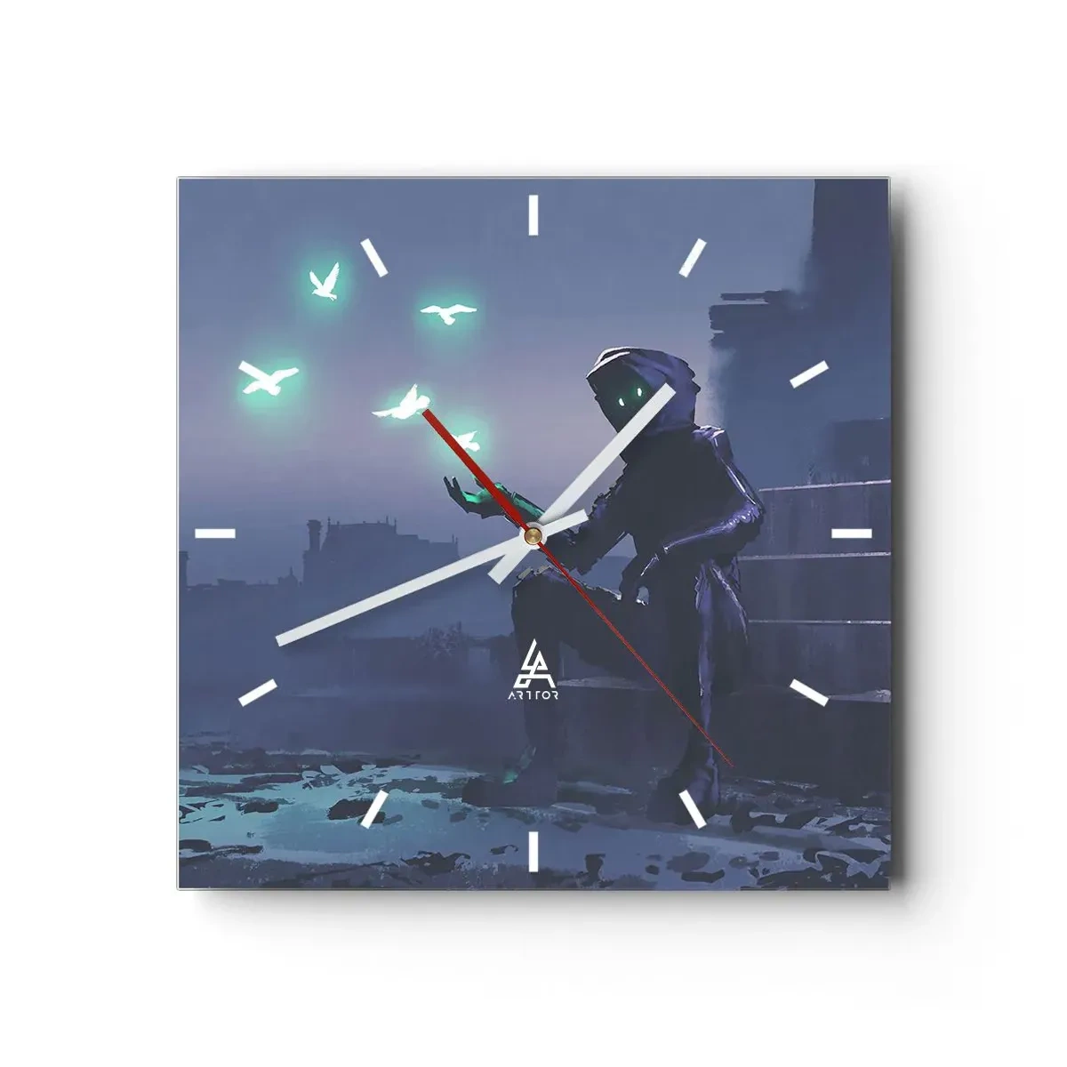 Vægur, Uret - Livet vil vende tilbage - 40x40 cm