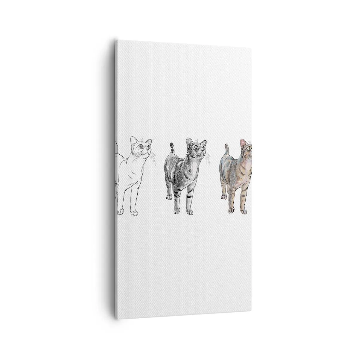 Lærredstryk - Billede på lærred - Tegneundervisning - 55x100 cm