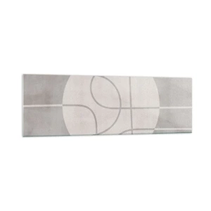 Billede på glas - Cirkulær og lige frem - 160x50 cm