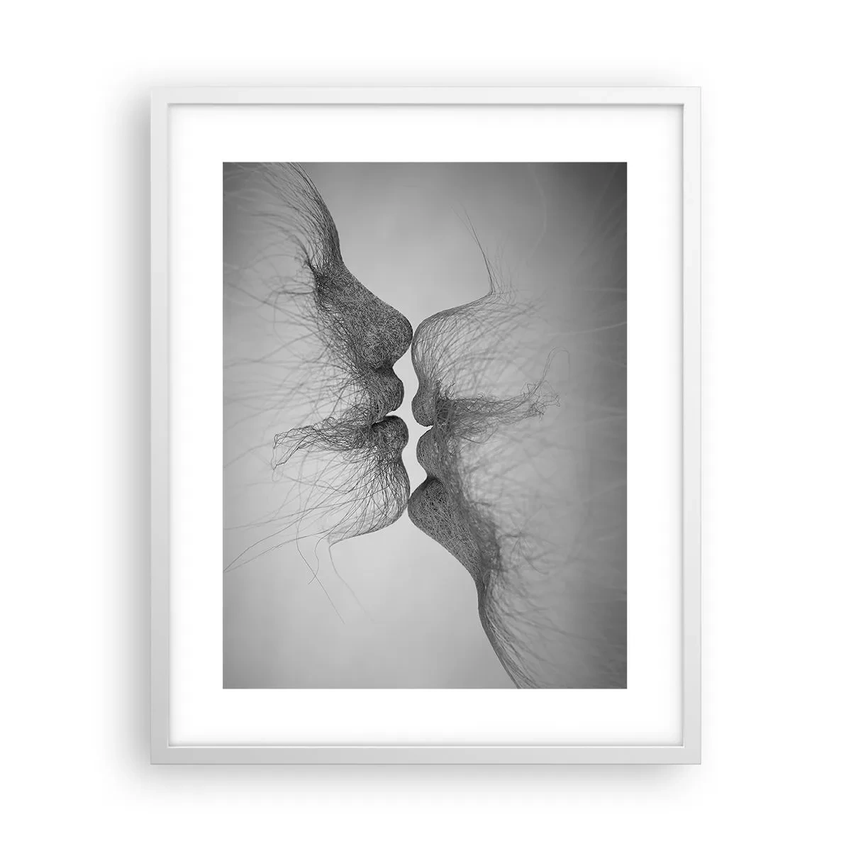 Plakat i hvid ramme - Vindens kys - 40x50 cm