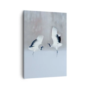 Lærredstryk - Billede på lærred - Danser i tågen - 50x70 cm