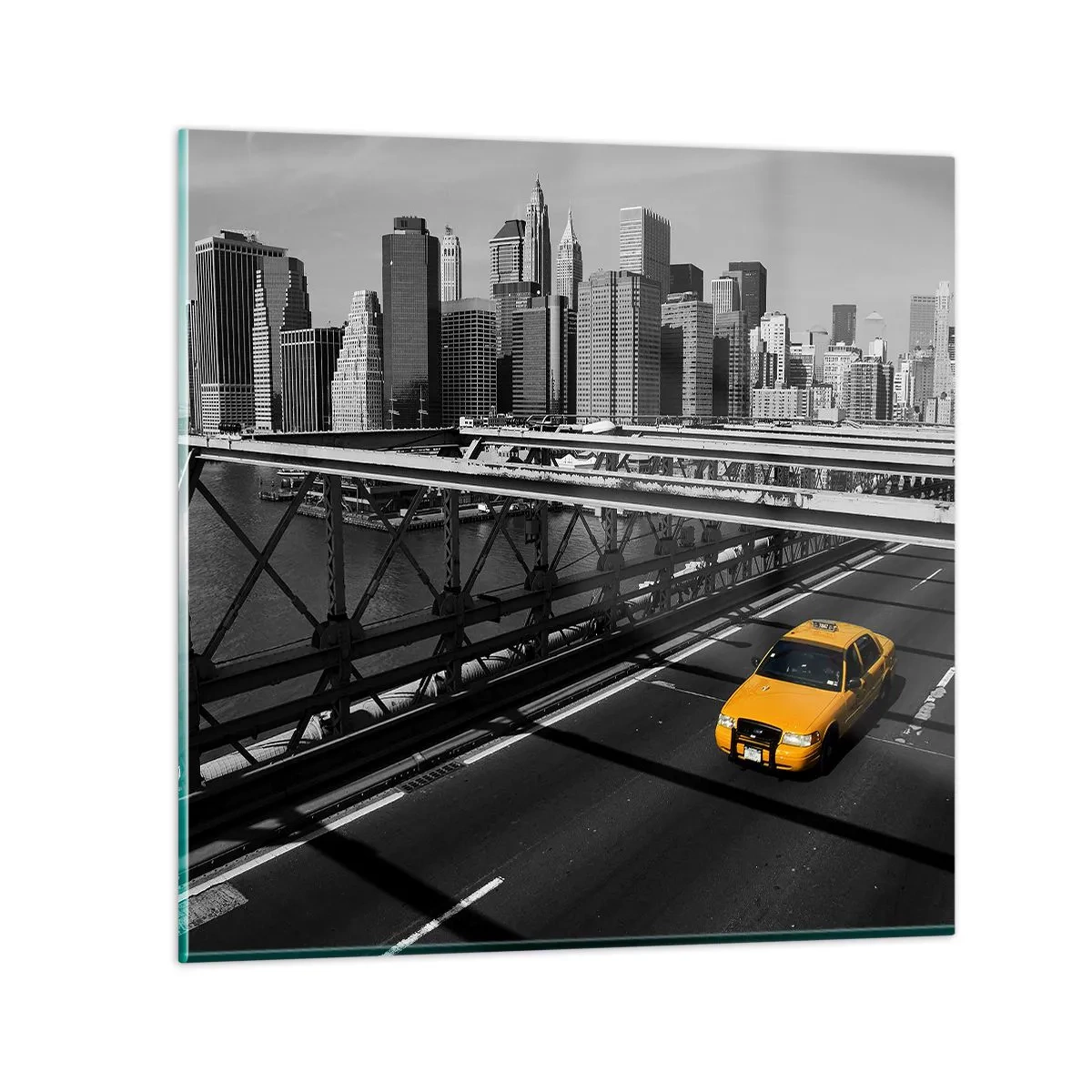 Billede på glas - Storbyens farve - 30x30 cm