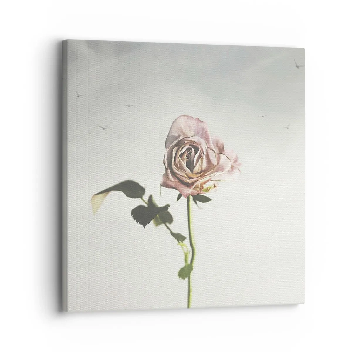 Lærredstryk - Billede på lærred - Velkomst til foråret - 30x30 cm