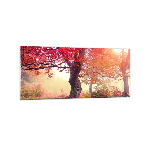 Billede på glas - Et væld af blomstring - 120x50 cm