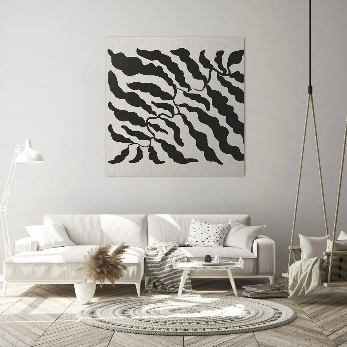 Lærredstryk - Billede på lærred - En firkants natur - 30x30 cm