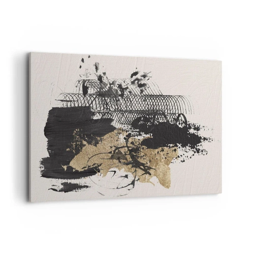 Lærredstryk - Billede på lærred - Komposition med lidenskab - 120x80 cm