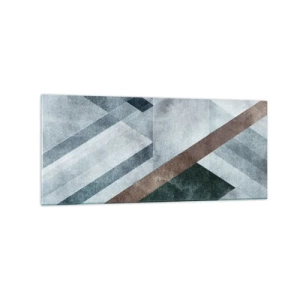 Billede på glas - Sofistikeret elegance i geometri - 120x50 cm