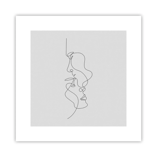 Plakat - Gløderne af glubende begær - 30x30 cm