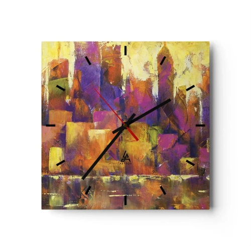 Vægur, Uret - Metropolitansk sammensætning - 30x30 cm