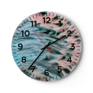 Vægur, Uret - Safir lyserød fnug - 30x30 cm