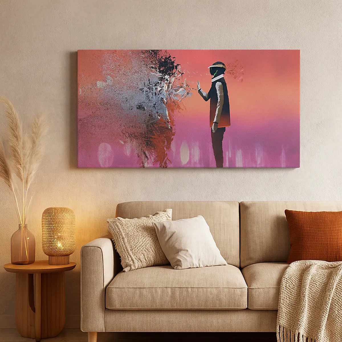 Lærredstryk - Billede på lærred - Er det muligt at se ind i sig selv? - 30x30 cm